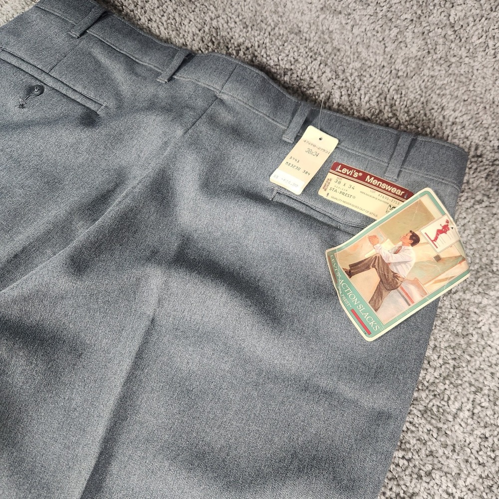 Vintage Levi's Action Slacks NWT 38x34 New Old Stock